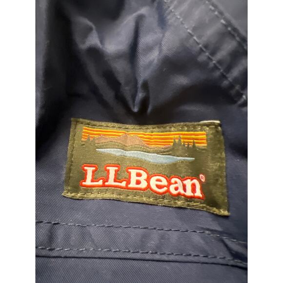 NWOT L.L Bean Unisex Waterproof Hiking Camping Outdoor Raincoat Poncho Sz S Blue - Picture 2 of 4